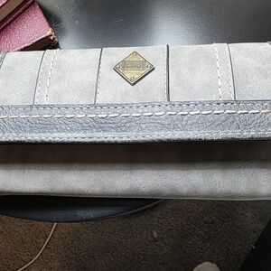 Gray suede matieral Wallet